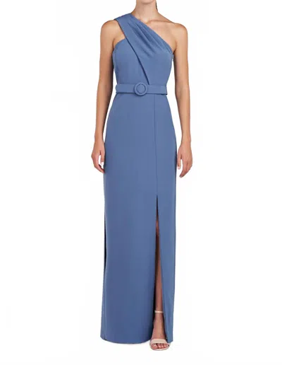 Kay Unger Bowie Gown In Mediterranean Blue