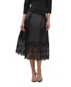 Kay Unger Campbell Midi Skirt In Black
