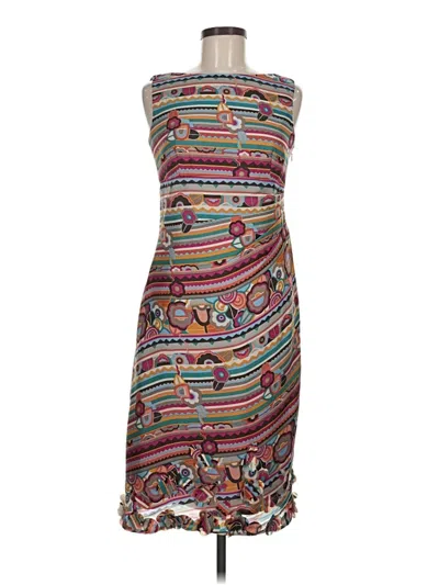Pre-owned Kay Unger Casual Dress In Brown