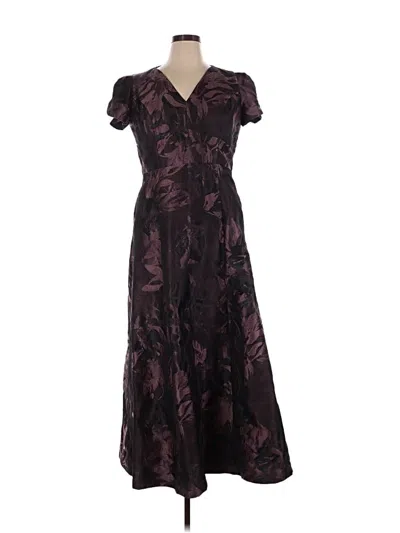 Pre-owned Kay Unger Casual Dress In Burgundy