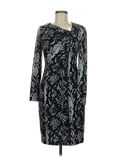 Pre-owned Kay Unger Casual Dress In Gray