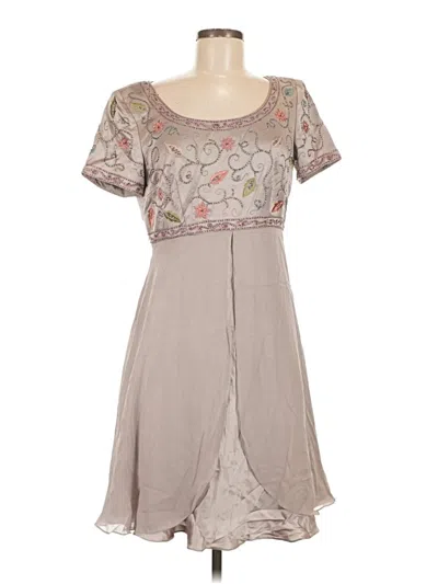 Pre-owned Kay Unger Casual Dress In Gray