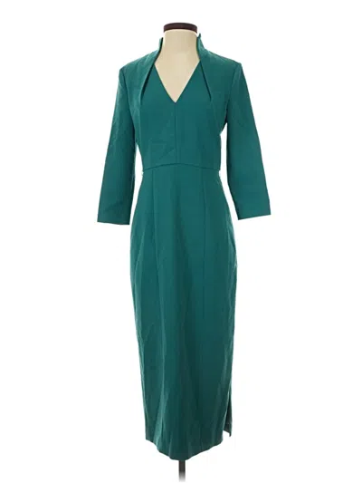Pre-owned Kay Unger Casual Dress In Teal