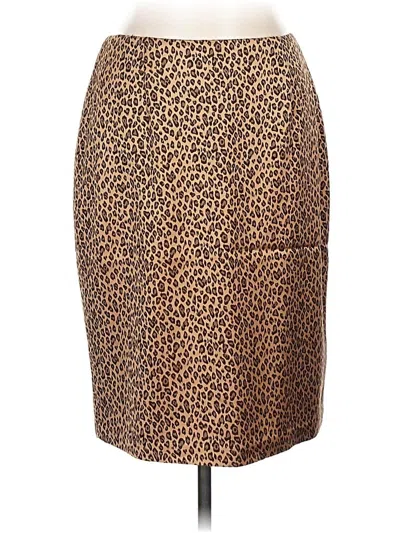 Pre-owned Kay Unger Casual Skirt In Brown