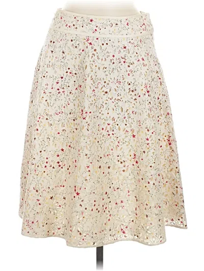 Pre-owned Kay Unger Casual Skirt In Ivory