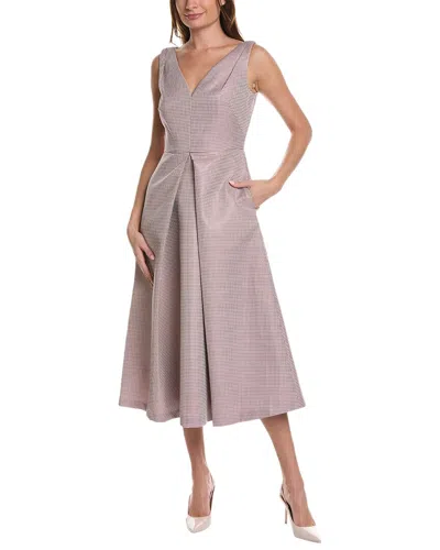Kay Unger Claire Tea Length Dress In Pink