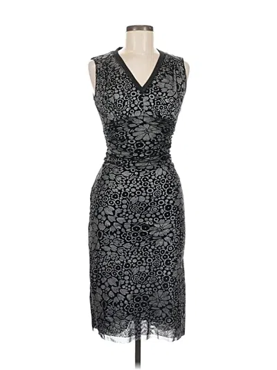 Pre-owned Kay Unger Cocktail Dress In Black