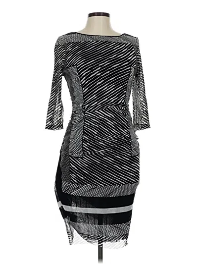 Pre-owned Kay Unger Cocktail Dress In Black