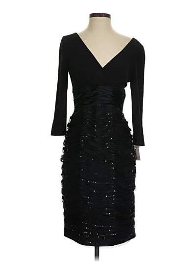 Pre-owned Kay Unger Cocktail Dress In Black