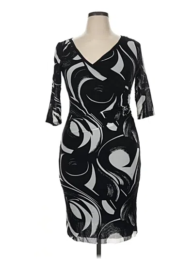 Pre-owned Kay Unger Cocktail Dress In Black