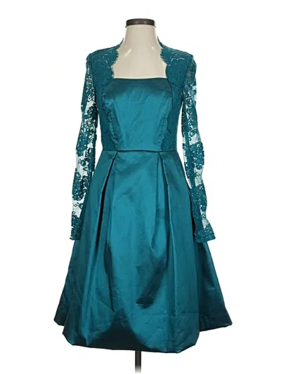 Pre-owned Kay Unger Cocktail Dress In Blue