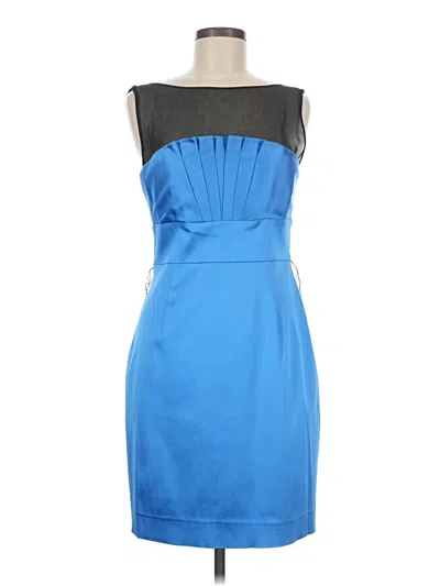 Pre-owned Kay Unger Cocktail Dress In Blue