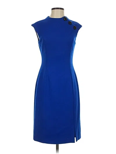 Pre-owned Kay Unger Cocktail Dress In Blue