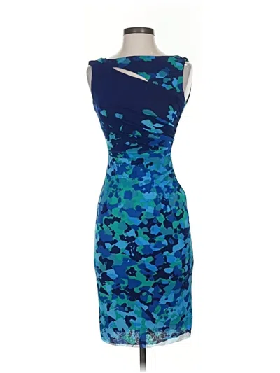 Pre-owned Kay Unger Cocktail Dress In Blue