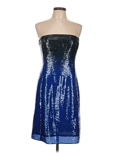 Pre-owned Kay Unger Cocktail Dress In Blue