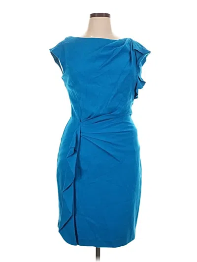 Pre-owned Kay Unger Cocktail Dress In Blue