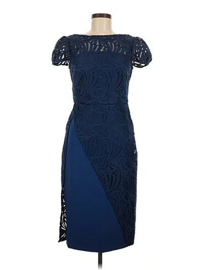 Pre-owned Kay Unger Cocktail Dress In Blue