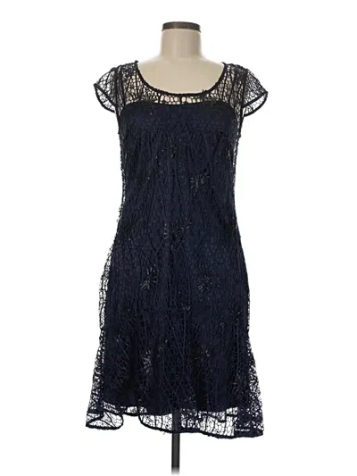 Pre-owned Kay Unger Cocktail Dress In Blue