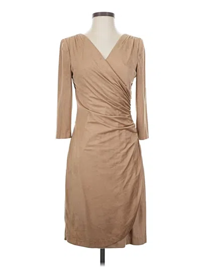 Pre-owned Kay Unger Cocktail Dress In Brown