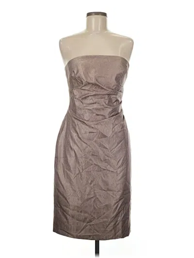 Pre-owned Kay Unger Cocktail Dress In Brown