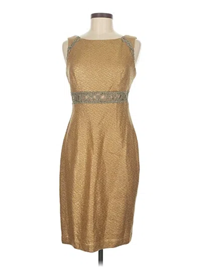 Pre-owned Kay Unger Cocktail Dress In Brown