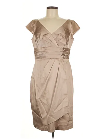 Pre-owned Kay Unger Cocktail Dress In Brown