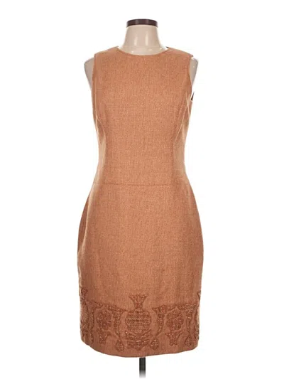 Pre-owned Kay Unger Cocktail Dress In Brown
