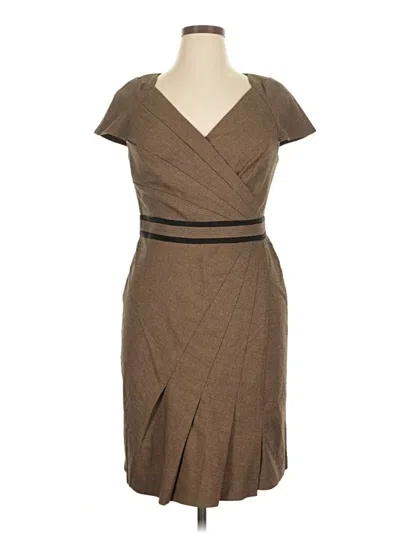 Pre-owned Kay Unger Cocktail Dress In Brown