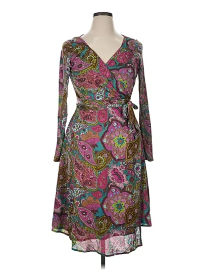 Pre-owned Kay Unger Cocktail Dress In Brown