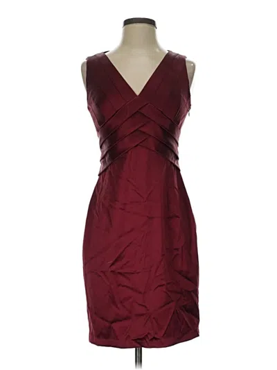 Pre-owned Kay Unger Cocktail Dress In Burgundy