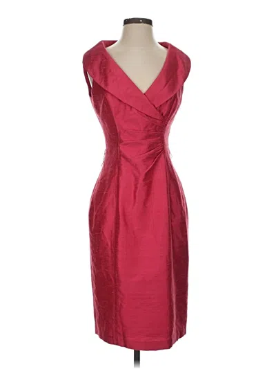 Pre-owned Kay Unger Cocktail Dress In Burgundy