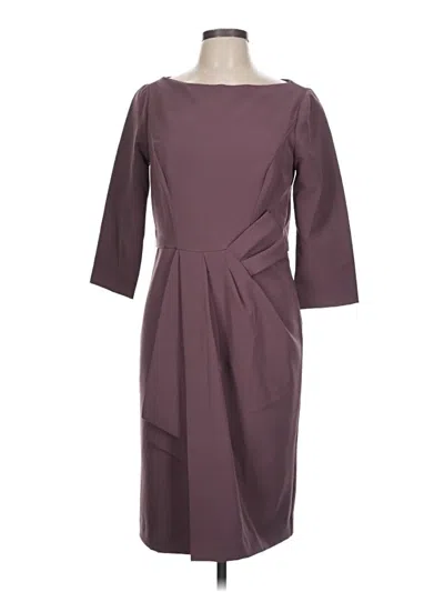 Pre-owned Kay Unger Cocktail Dress In Burgundy