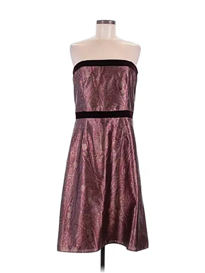 Pre-owned Kay Unger Cocktail Dress In Burgundy