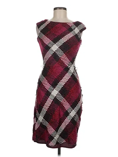 Pre-owned Kay Unger Cocktail Dress In Burgundy