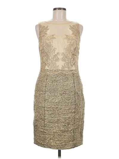 Pre-owned Kay Unger Cocktail Dress In Gold