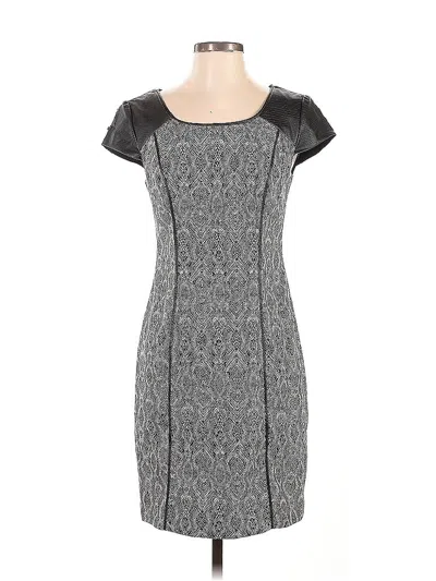 Pre-owned Kay Unger Cocktail Dress In Gray