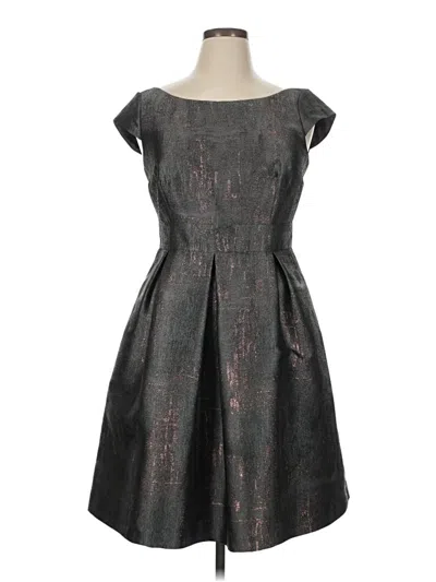 Pre-owned Kay Unger Cocktail Dress In Gray
