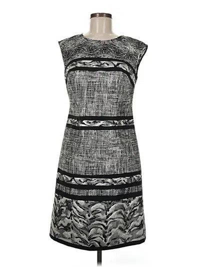 Pre-owned Kay Unger Cocktail Dress In Gray