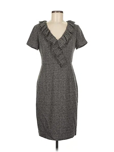Pre-owned Kay Unger Cocktail Dress In Gray
