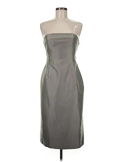 Pre-owned Kay Unger Cocktail Dress In Gray