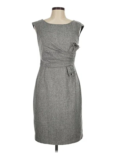 Pre-owned Kay Unger Cocktail Dress In Gray
