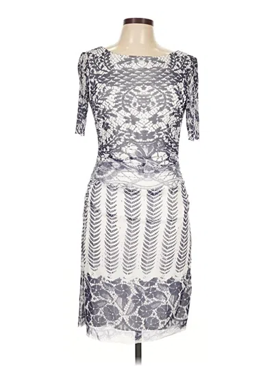 Pre-owned Kay Unger Cocktail Dress In Gray