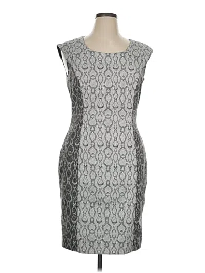 Pre-owned Kay Unger Cocktail Dress In Gray