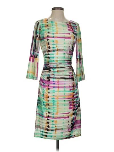 Pre-owned Kay Unger Cocktail Dress In Green