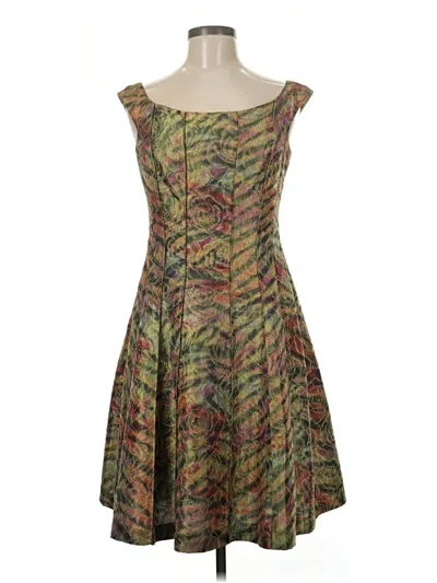 Pre-owned Kay Unger Cocktail Dress In Green