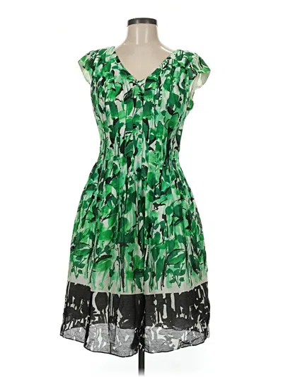 Pre-owned Kay Unger Cocktail Dress In Green
