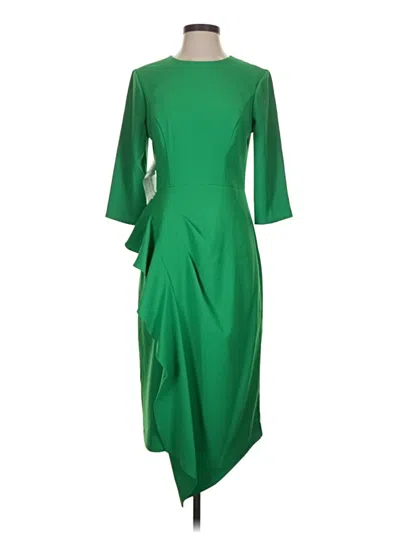 Pre-owned Kay Unger Cocktail Dress In Green