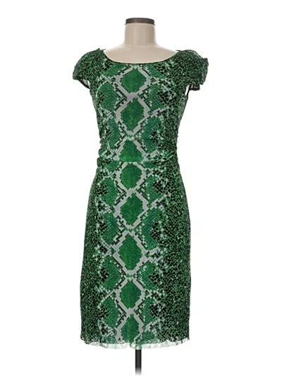 Pre-owned Kay Unger Cocktail Dress In Green