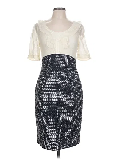 Pre-owned Kay Unger Cocktail Dress In Ivory