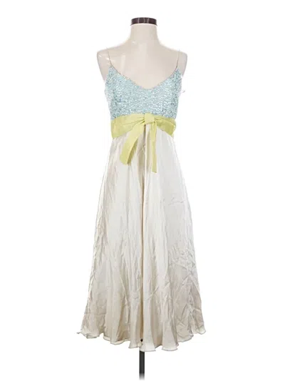 Pre-owned Kay Unger Cocktail Dress In Ivory